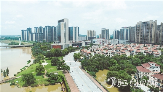 恩平人气旺盛的商业综合圈锦江国际新城。