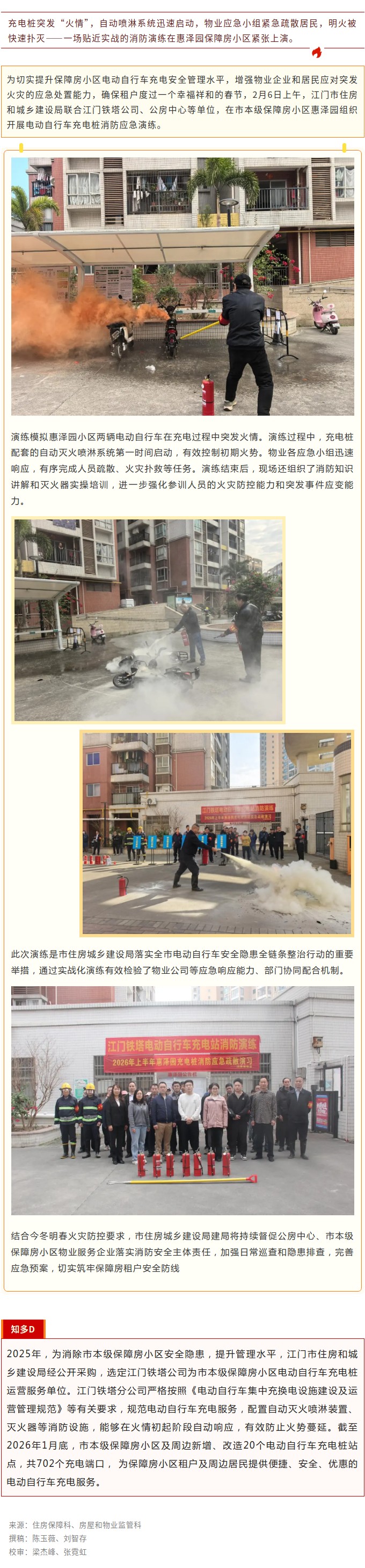 以练筑防！市本级保障房小区消防演练护航新春