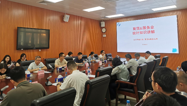 全市服务业统计工作培训会举办